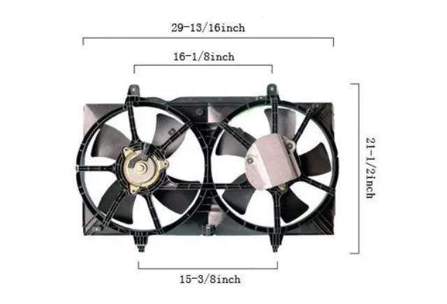 6029140 - : Agility Dual Radiator and Condenser Fan Assembly for Agility Image
