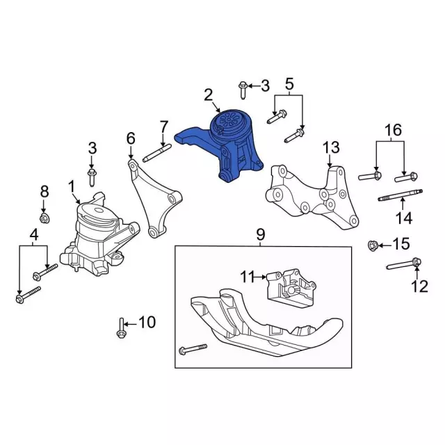 Engine Mount - Ford (R1MZ-6038-C)