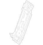 2059200532 - Rear Seat Bench: Backrest Frame for Mercedes-Benz Image