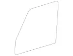 4637250510 - Front Doors: Glass Pane for Mercedes-Benz Image