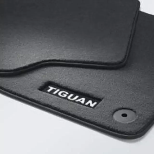 5N0061276PRYJ - Interior: Premium Floor Mats - Rear No Logo - Black for Volkswagen: Tiguan Image