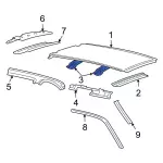 7L1Z7850222A - Body: Roof Reinforced for Ford: Expedition | Lincoln: Navigator Image