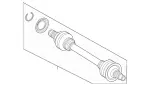 2133505401 - : Rear Axle Shaft for Mercedes-Benz Image