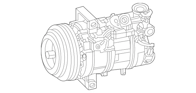 8303404 - Heating and Ventilation: Refrigerant Compressor for Mercedes-Benz: 180A, 180b, 220a, A220, A35 AMG, CLA250, CLA35 AMG, GLA250, GLA35 AMG, GLB250, GLB35 AMG Image image