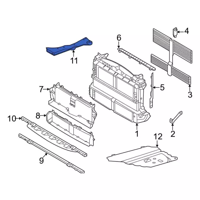 LX6Z7810124AM - : Member Assembly Floor Side for Ford Image