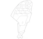 2239110500 - Front Seat: Holder for Mercedes-Benz: 350SD, Maybach EQS 680 SUV, Maybach S580, Maybach S680, S500, S580, S580e, S63 AMG E Performance Image