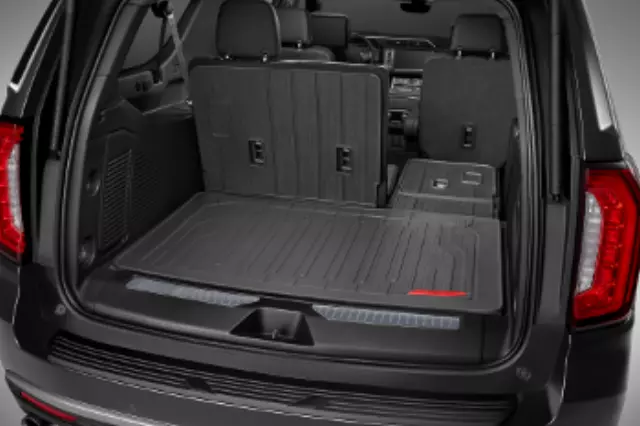 85539136 - Cargo Management: Cargo Area Integrated Liner With Gmc Logo for GM Image