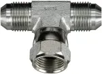 G604700404 - : Male JIC 37 Flare on Run to Male JIC 37 Flare Bulkhead - Tee (SAE to SAE) for Gates Image