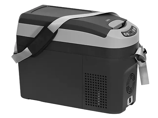 VLL3Z19J316A - Interior: 2020-2025 Ford - Portable Mini Fridge for Ford: Bronco, Bronco Sport, E-350 Super Duty, E-450 Super Duty, Edge, Escape, Expedition, F-150, F-250 Super Duty, F-350 Super Duty, F-450 Super Duty, F-550 Super Duty, Fusion, Maverick, Mustang, Ranger, Transit Connect, Transit-150, Transit-250, Transit-350, Transit-350 HD | Lincoln: Aviator, Continental, Corsair, MKZ, Nautilus, Navigator Image