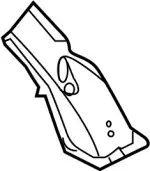 766601BA0A - Body: Pillar Reinforced for INFINITI: EX35, EX37, QX50 Image