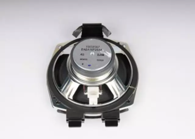15038567 - : Front Door Radio Speaker for Cadillac: Escalade | Chevrolet: Silverado 1500, Silverado 1500 HD, Silverado 2500, Silverado 2500 HD, Silverado 3500, Suburban 1500, Suburban 2500, Tahoe | GMC: Sierra 1500, Sierra 1500 HD, Sierra 2500, Sierra 2500 HD, Sierra 3500, Yukon, Yukon XL 1500, Yukon XL 2500 Image