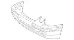 2108852425 - Attachment Parts: Bumper for Mercedes-Benz: E430 Image