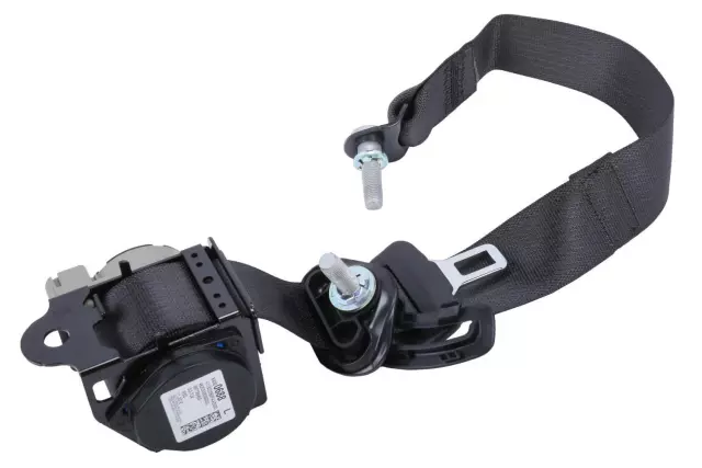 Black Rear Driver Side Seat Belt with Retractor - GM (19367721)