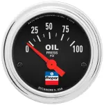 880786 - : GAUGE, OIL PRESS, 2-1/16", 0-100 PSI, ELEC, MOPAR CLASSIC for AutoMeter Image