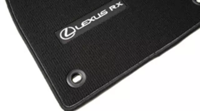 PT2064816110 - Interior: Carpet Floor Mats - Black W/ Silver Thread for Lexus: RX350, RX350L, RX450h Image