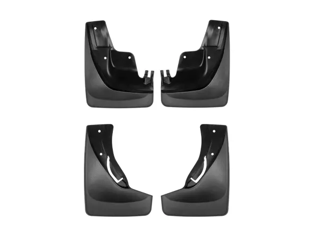 110058120058 - Accessories: Black MudFlap No-Drill DigitalFit® MudFlap Kit for WeatherTech Image
