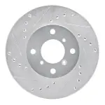 63101003L - : DFC Brake Rotor - Drilled and Slotted - Silver for DYNAMIC FRICTION Image