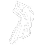 2056370122 - Side Walls: C-Pillar, Outer for Mercedes-Benz Image