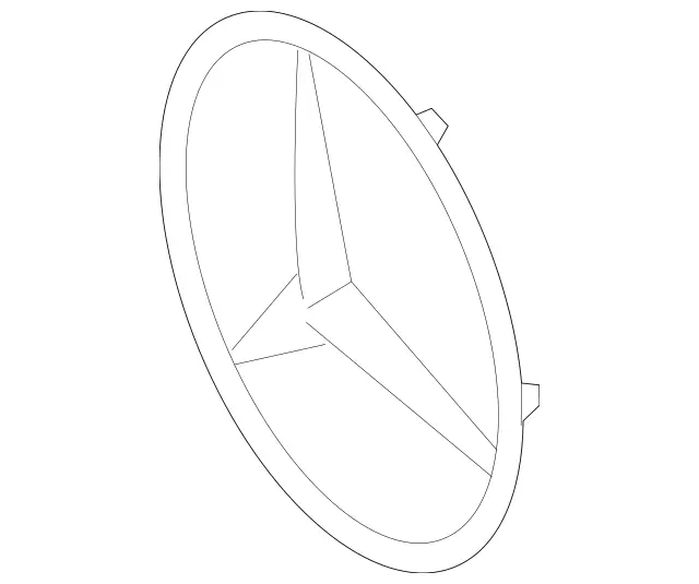 8171001 - Attachment Parts: Mercedes Star for Mercedes-Benz: 180A, 180b, 220a, A220, A35 AMG, CLA250, CLA35 AMG, CLA45 AMG, CLA45 AMG S, GLB250, GLB35 AMG Image image