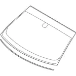 GD9Z5403100B - : Windshield for Lincoln: Continental Image