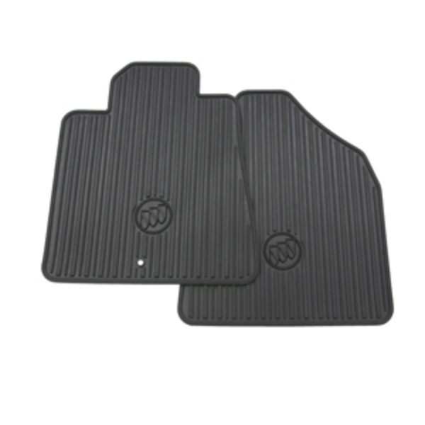 22890385 - : Front All-Weather Floor Mats in Titanium with Buick Logo for ACDelco Image