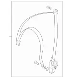 22186054859C94 - : Lap &amp; Shoulder Belt for Mercedes-Benz Image