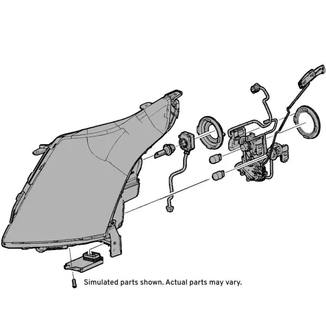 19351947 - : Driver Side Headlamp Assembly for GM Image