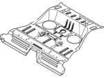 DB5Z7811160A - Body: Center Floor Pan for Ford: Explorer, Police Interceptor Utility Image image