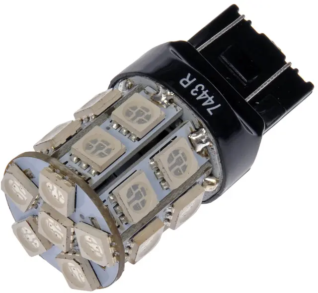 7443RSMD - Electrical, Lighting and Body: 7443 Red 5050SMD 20LED Bulb for Dorman Image