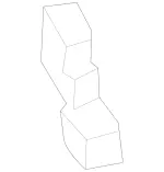 2518850237 - Attachment Parts: Impact Absorber for Mercedes-Benz: R320, R350, R500 Image