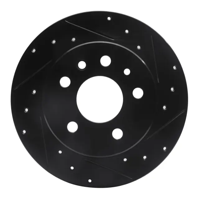 63363003R - Brakes &amp; Brake Parts: DFC Brake Rotor - Drilled and Slotted - Black for DYNAMIC FRICTION Image