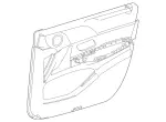 16772007077G26 - Body: Door Trim Panel for Mercedes-Benz Image