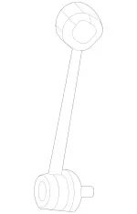 1903200189 - Springs, Suspension and Hydraulics: Torsion Bar Linkage for Mercedes-Benz Image