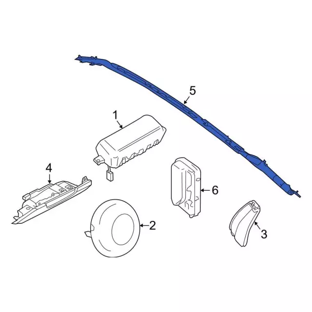 Curtain Air Bag - Ford (FR3Z-63042D94-E)