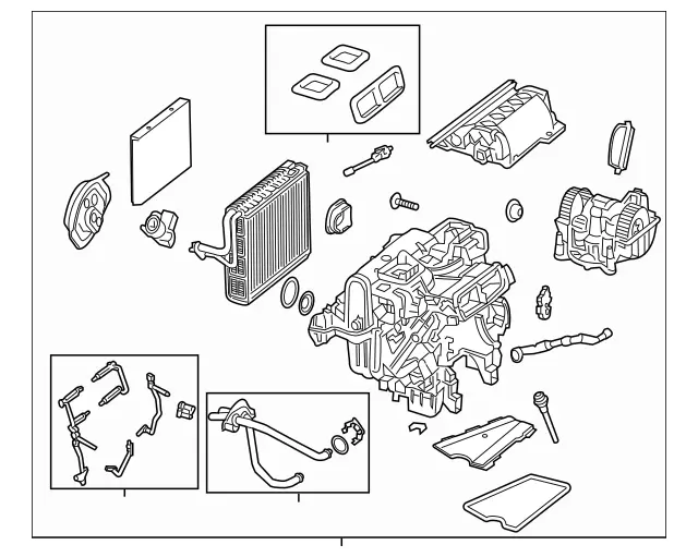 2228309904 - Heating and Ventilation: Air Conditioner Box for Mercedes-Benz: Maybach S550, Maybach S560, Maybach S600, Maybach S650, S450, S550, S550e, S560, S600, S63 AMG, S65 AMG Image image