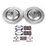 K458326 - : Z26 Street Performance Ceramic Brake Pad and Drilled &amp; Slotted Rotor Kit for PowerStop Image