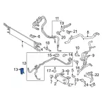 JL1Z7Z465A - : Transmission Oil Cooler Line Clamp for Ford: Bronco, Explorer, Mustang, Police Interceptor Utility, Ranger Image