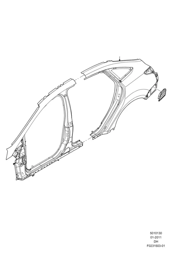 CM5Z5427840A - Body: Quarter Panel for Ford Image