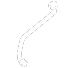 247501080064 - Radiator: Coolant Line for Mercedes-Benz: 220a, A220, A35 AMG, CLA250, GLA250, GLB250, GLB35 AMG Image