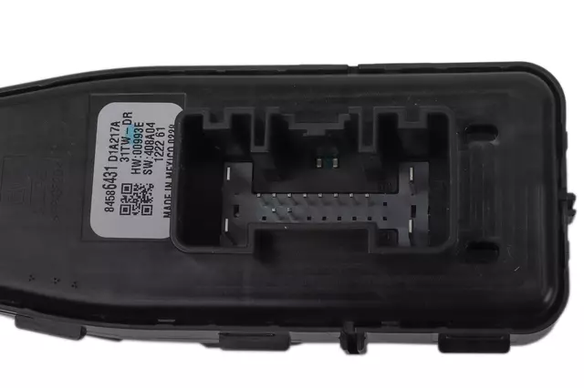 Black Front Driver Side Door Window Switch - GM (84586431)