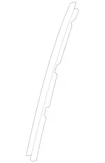 2537300219 - : Window Divider for Mercedes-Benz Image
