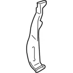 FA1Z18C420A - Body: Rear Duct for Lincoln: MKX, Nautilus Image