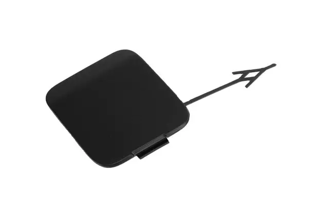 Primed Rear Bumper Fascia Tow Hook Access Hole Cover Pull Strap Hook - GM (22914036)