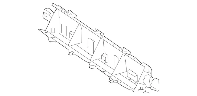 2185052030 - Radiator: Air Ducting for Radiator for Mercedes-Benz: CLS550, E550 Image image