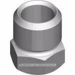 11611937 - : Brake Pressure Modulator Valve Pipe Nut for GM Image