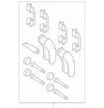 9074209901 - : Brake Pads for Mercedes-Benz Image