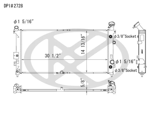 A2728 - : Koyorad Radiator for Koyo Image