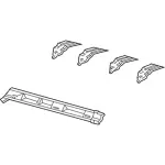 F2UZ1550290A - Body: Reinforcement for Ford: E-150 Econoline, E-150 Econoline Club Wagon, E-250 Econoline, E-350 Econoline, E-350 Econoline Club Wagon, E-350 Super Duty, E-450 Econoline Super Duty, Econoline Super Duty Image
