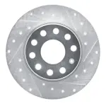 63174059R - : DFC Brake Rotor - Drilled and Slotted - Silver for DYNAMIC FRICTION Image