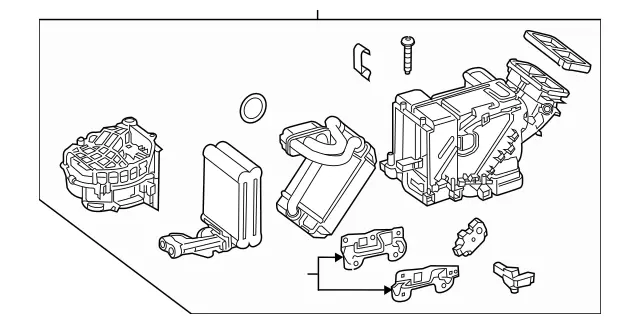 2228307404 - : Air Conditioner Box for Mercedes-Benz: Maybach S550, Maybach S600, S550, S550e, S600, S63 AMG, S65 AMG Image